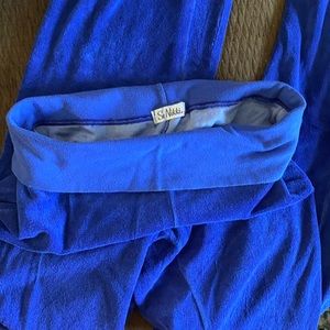 So Nikki Royal Blue Terrycloth Pants